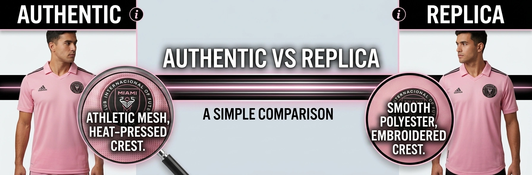 A comparison guide of authentic vs replica soccer jerseys