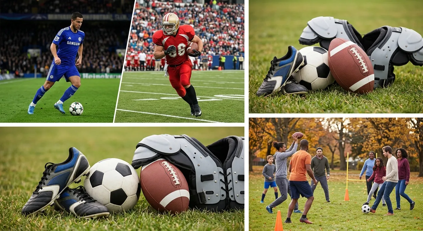 difference between soccer and football