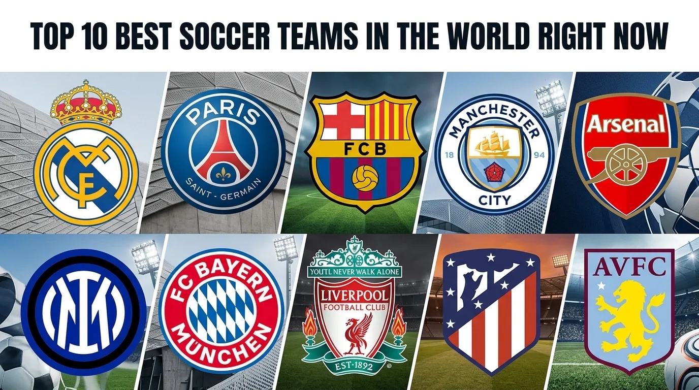 top 10 soccer teams according to us